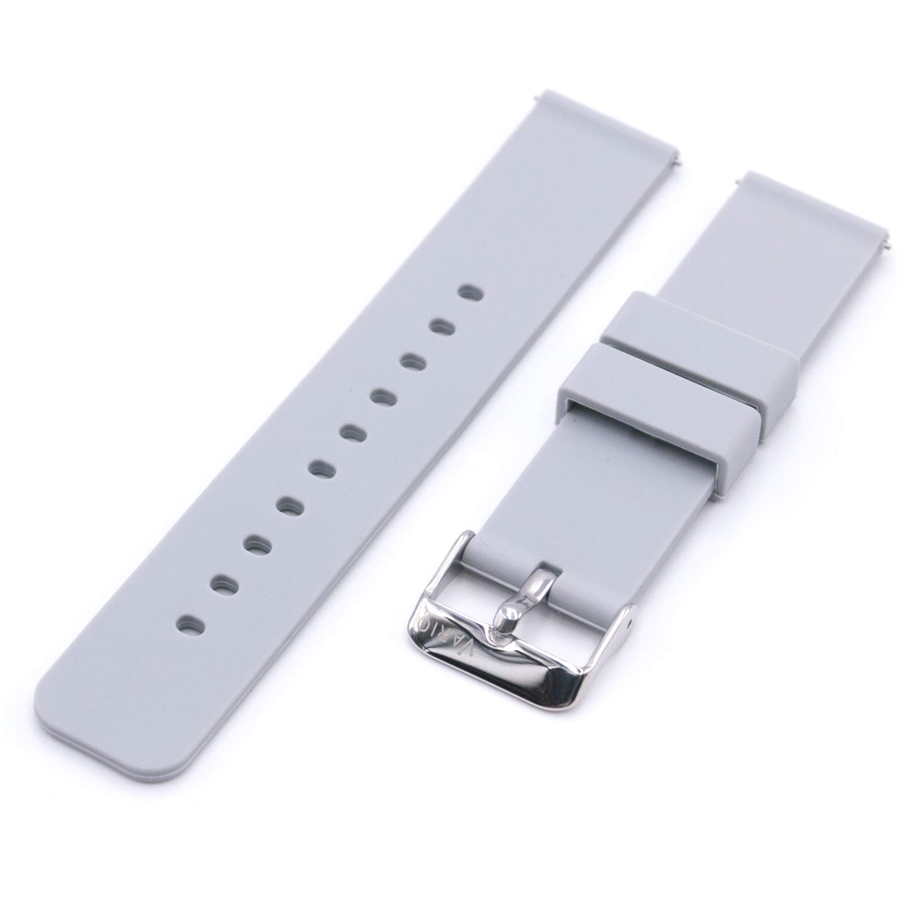 Quick Release Watch Strap Soft Silicone Rubber Replacement Watch Band | Choice of Colour and Width (20mm 22mm)