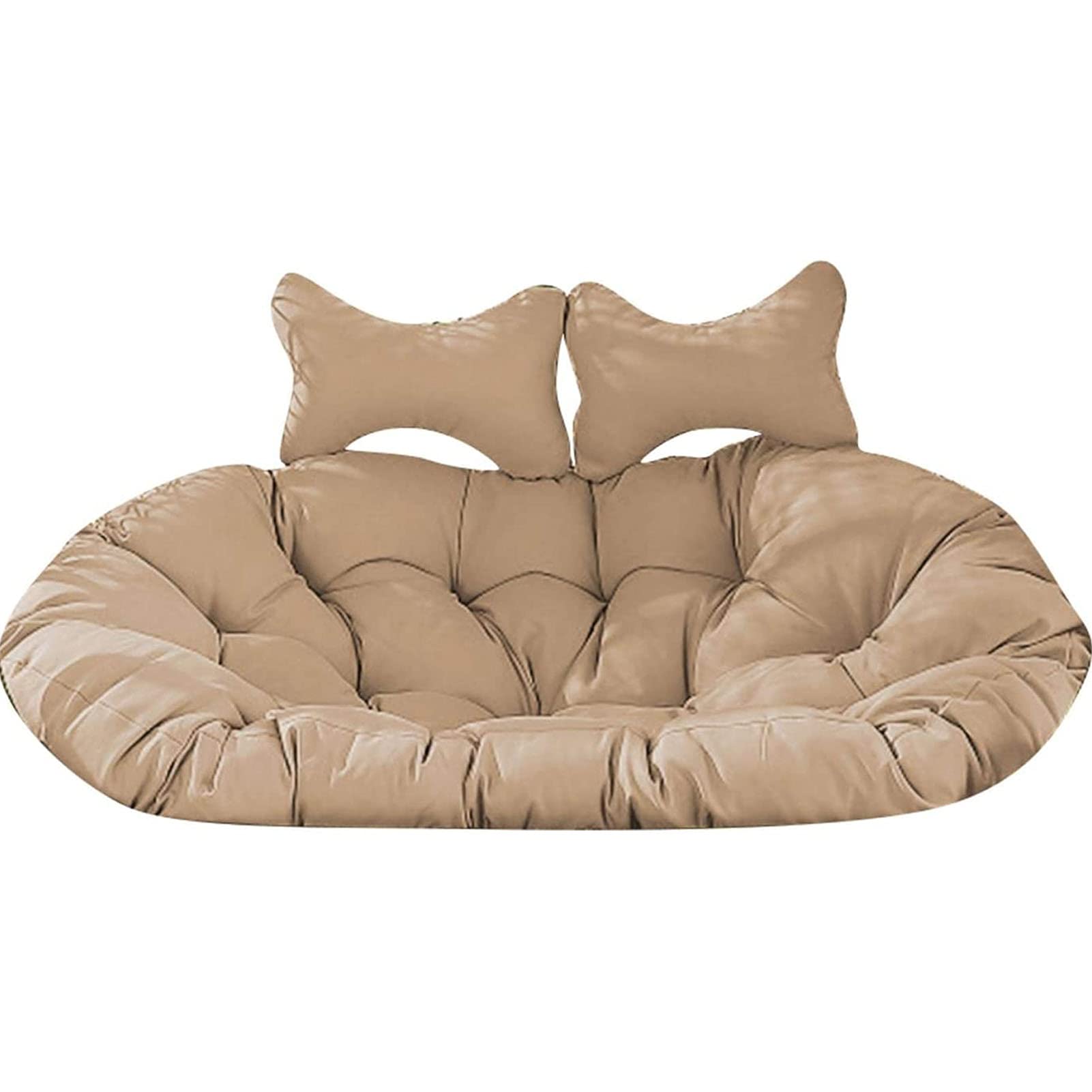 Balançoire Panier Suspendu Coussin de Siège Jardin Double Suspendu Oeuf Chaise Coussins Patio Jardin Meubles Coussin pour Décoration Intérieure (Seulement Coussin)