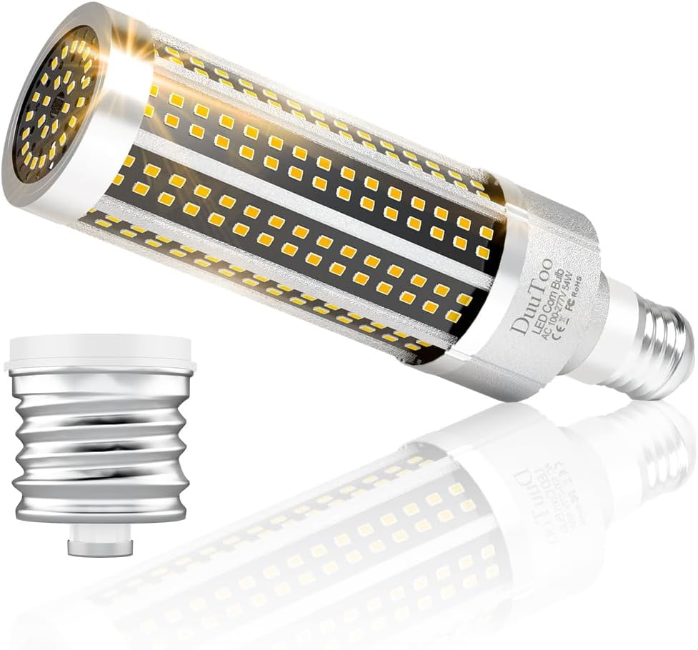 DuuToo 450Watts Equivalent LED Corn Lights Bulb 3000K Warm White 54W