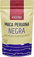 Maca Peruana Negra Em Pó Premium - 150G Pura Energia Natural - Gelatinizada - Para Homens e Mulheres - Maca Peruana Importada - Pura Sem Aditivos - Krydder Superalimentos