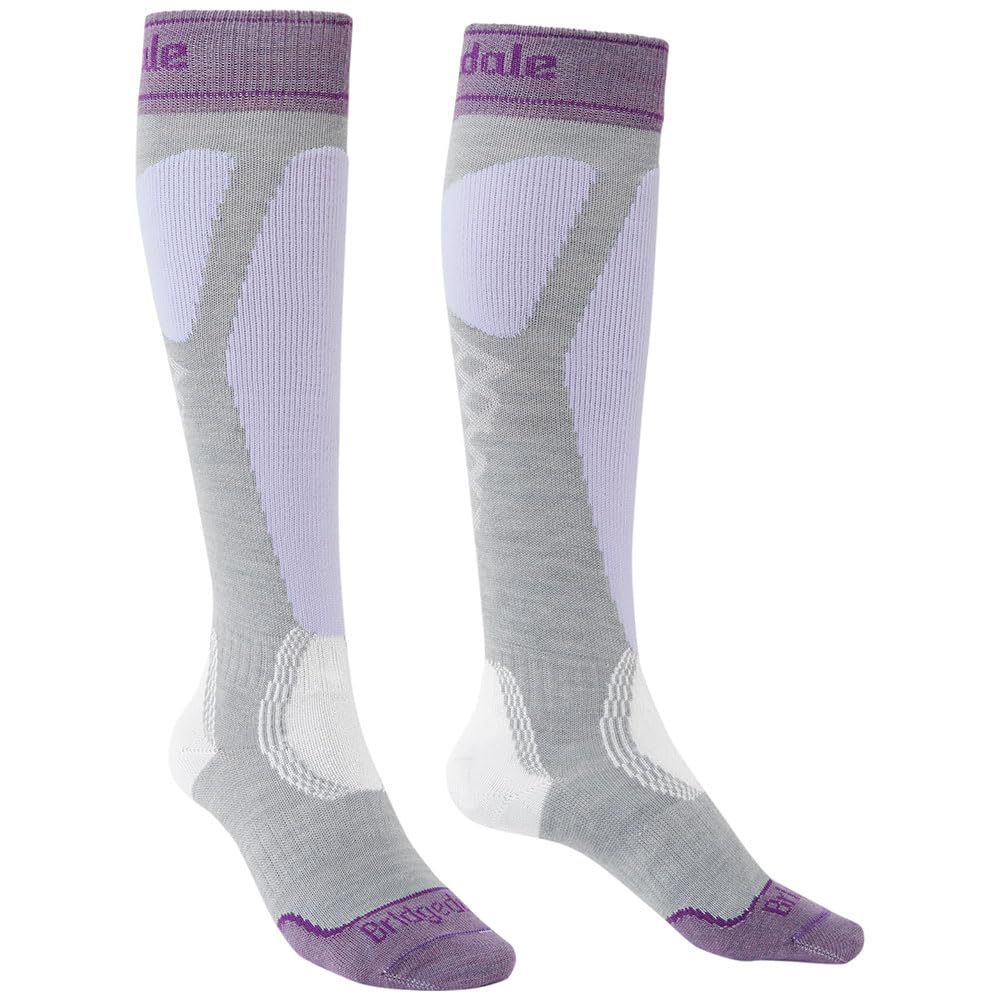 Bridgedale, Ski Easy On Merino Endurance Sock - Women's, Grey/Lilac, L