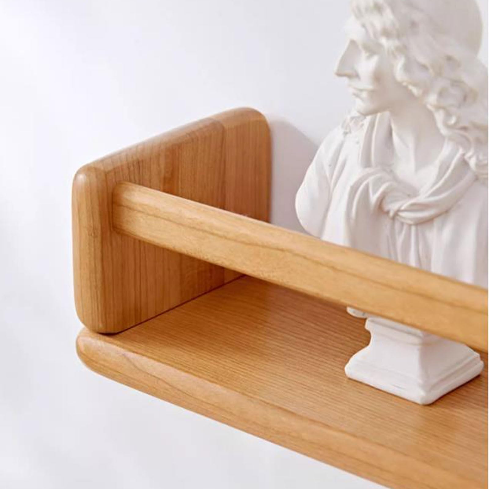 Mensole sospese Mensole sospese in Legno massello per Parete, Mensole portaoggetti a Parete Portariviste Portariviste Scaffali per Bagno, Camera da Letto, Soggiorno, Cucina, mensol