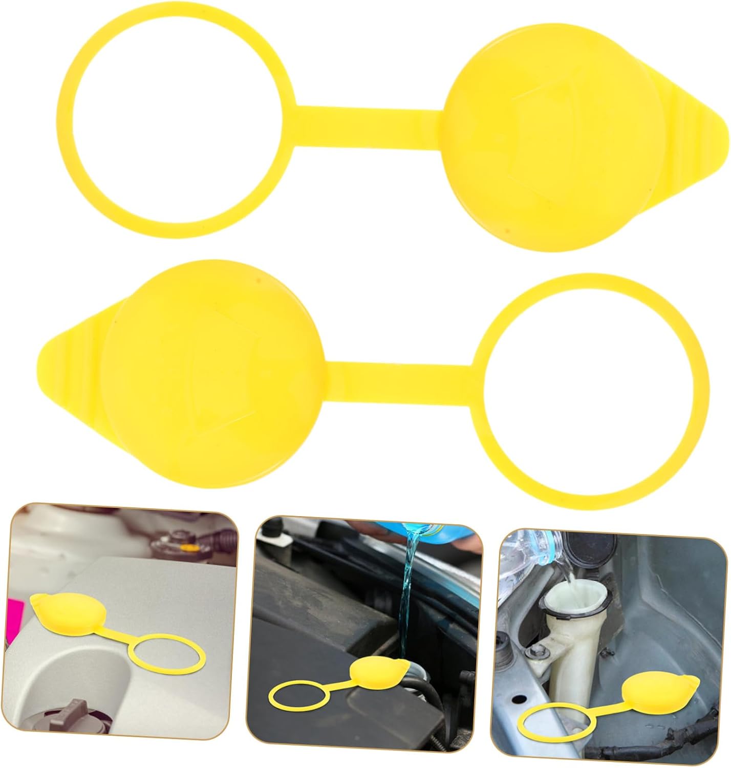 Generic Universal Fit Car Windshield Washer Fluid Cap Fluid Reservoir Cap for Car Window Washer