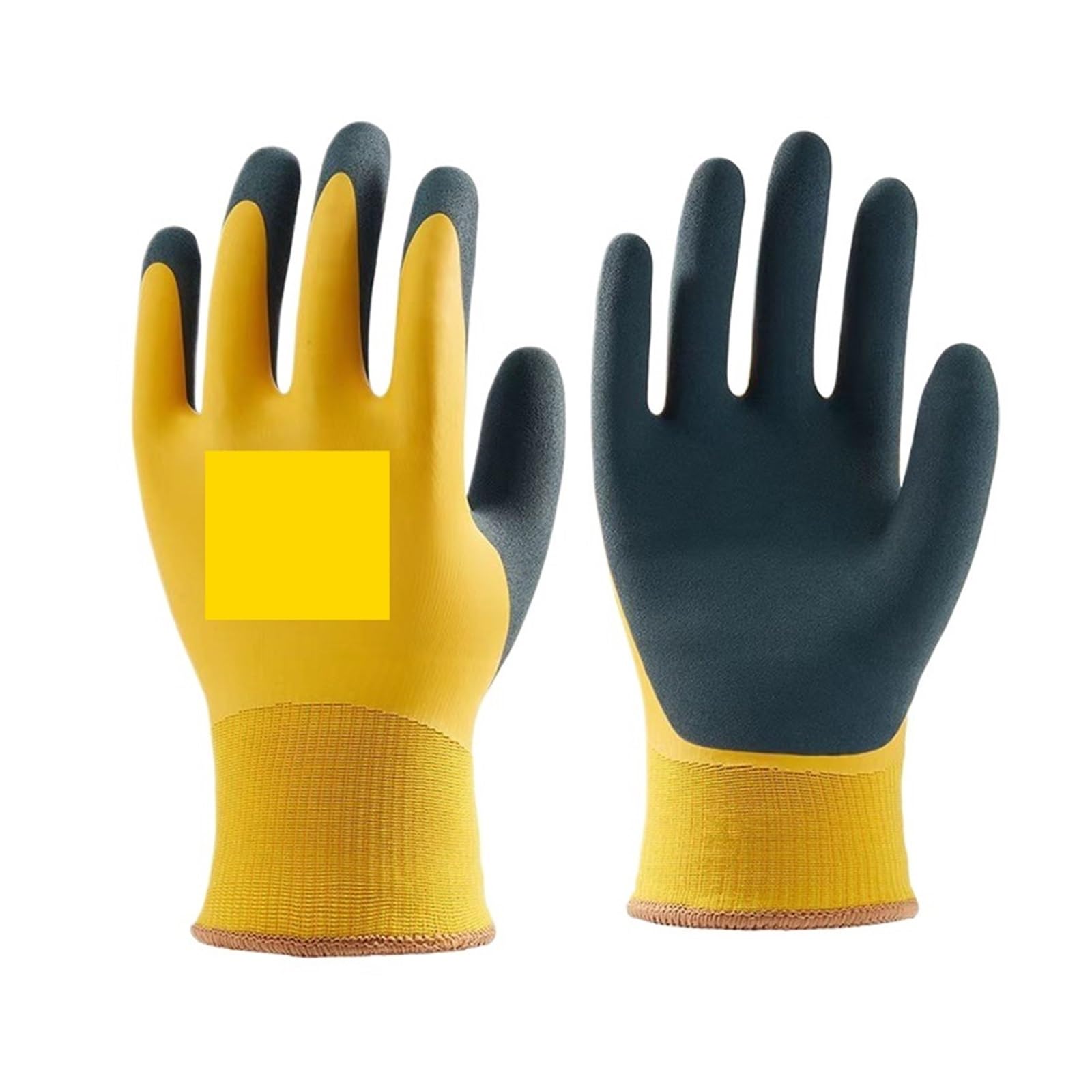 Générique Gants de travail épais par temps froid | Gants de ski d'équitation de sports de plein air coupe-vent(Yellow 2 Pair)