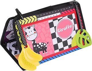 Hoement 1 Conjunto De Livro De Pano Com Espelho Distorcido Livro De Pano Para Bebê Livro De Pano Educacional Para Bebês Livro De Atividades De Aprendizagem Precoce Livros De Pano Para