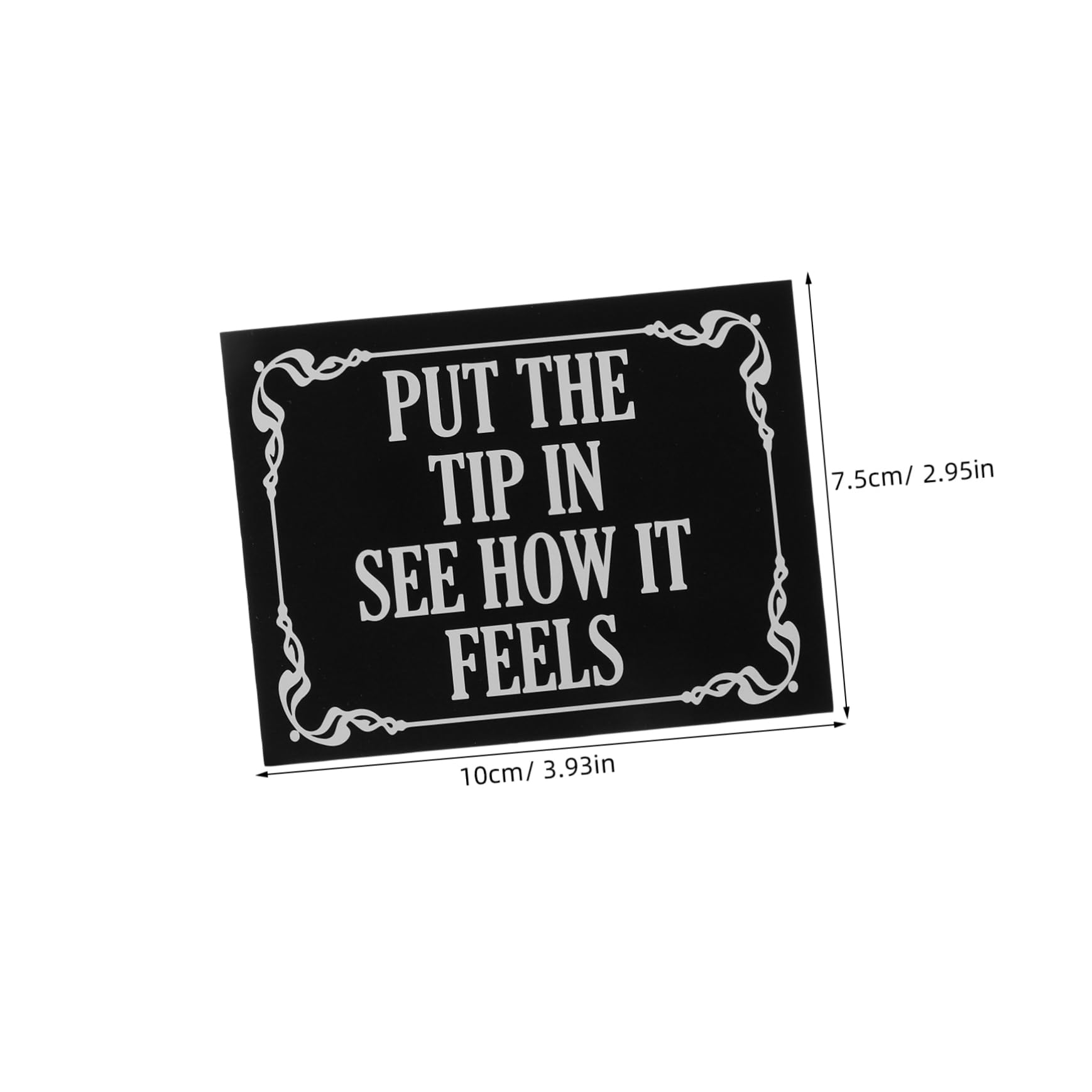 KALLORY Put The Sticker for Tip Jars and Cafes Funny Decals to Promote Tipping Culture and