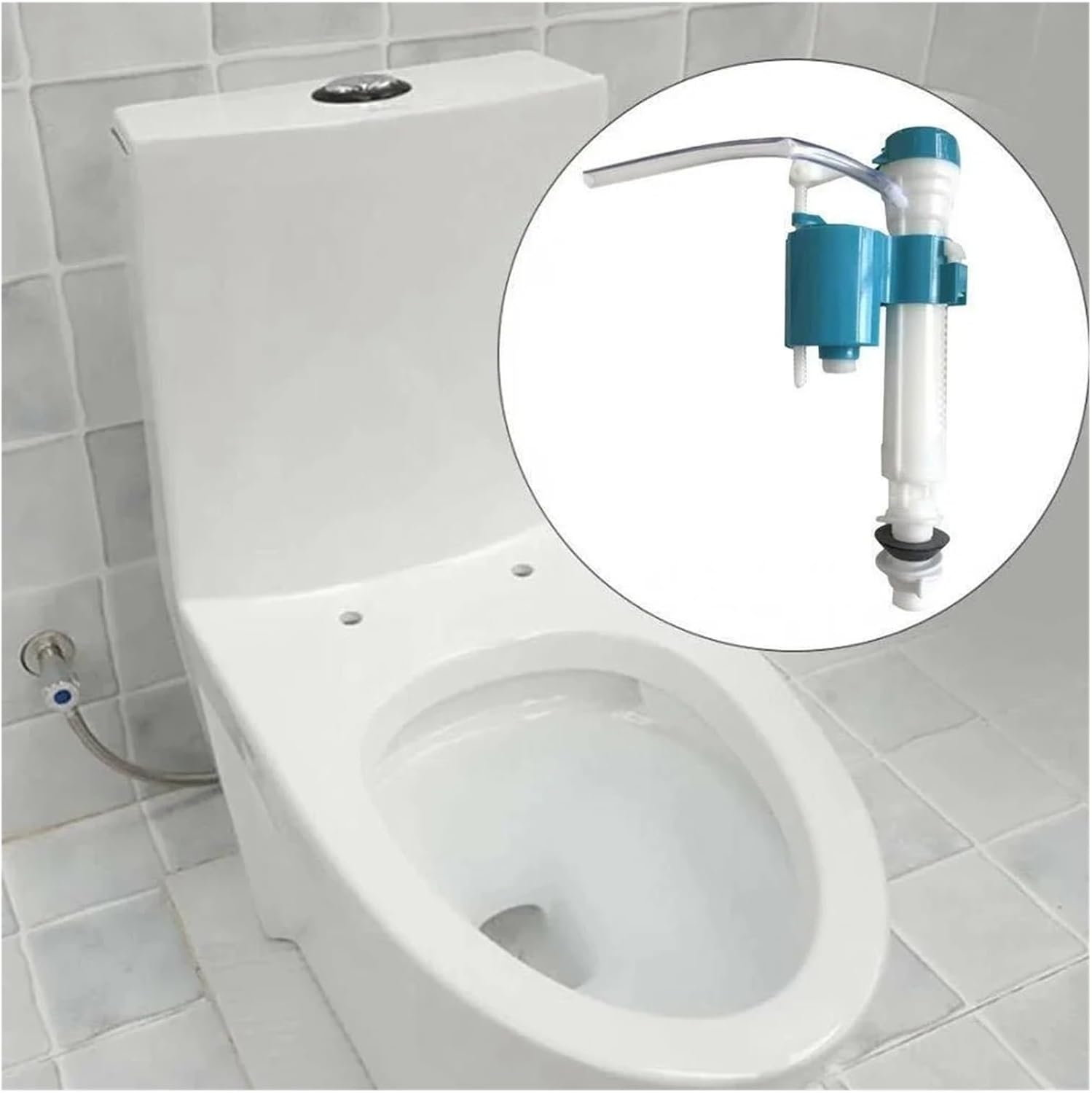 1 Piece Pressure Toilet Tank Inlet Valve Inlet Valve Intake Package Stubby Parts Replacement