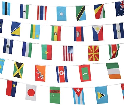 Miniatura 8 de Banderas de 50 países, bandera nacional de cadena internacional, bandera de países del mundo en cada continente, eventos deportivos de la Copa