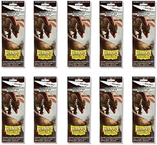 Dragon Shield 100 Standard Size Smoke Resealable Sleeves (10 Packs)