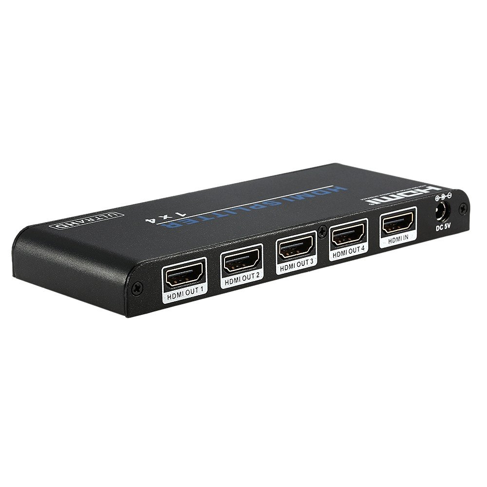 HDMI 2.0 splitter HDMI 1 ingresso 4 uscita HDMI compatibile HDCP 2.2 4 K a 60/30 (2160p) 3D 1080p per per PS3/PS4/Blu-Ray/DVD a HDMI monitor proiettore