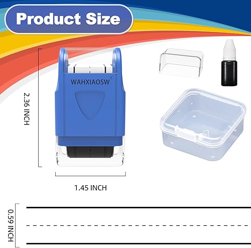 Miniatura 2 de Líneas de escritura a mano, rodillo, línea autoentintada, sellos rodantes, herramienta de práctica de escritura a mano para profesores, niños,