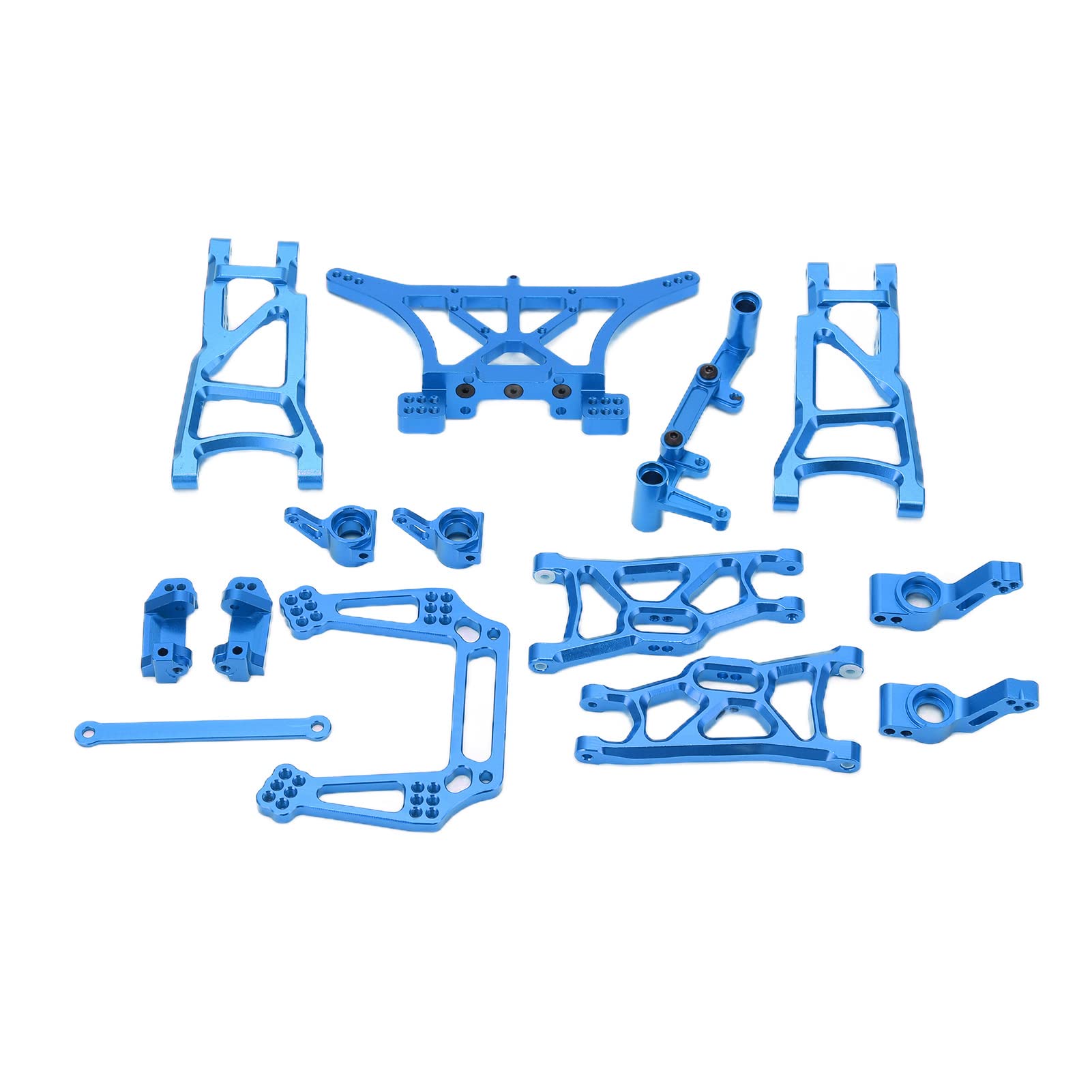 Generic 1/10 RC Metal Akcesoria do Modernizacji dla SLASH 2WD Trwały Aluminiowy Zestaw Wahaczy do Wyścigów Samochodów RC (BLUE)