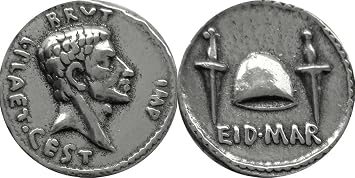 Marcus Brutus, EID MAR Denarius, Most Famous Roman Coin, Confirms His Participation in The Assassination of Julius Caesar, Ides of March Great Stocking Stuffer S