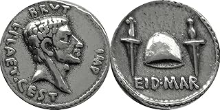 Marcus Brutus, EID MAR Denarius, Most Famous Roman Coin, Confirms His Participation in The Assassination of Julius Caesar, Ides of March Great Stocking Stuffer S