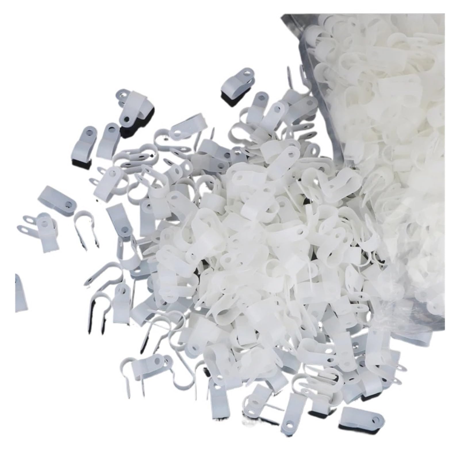 Clips De Câble CC-0/1 100 Pièces, Pince De Fixation De Fil En Nylon Épais