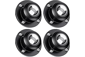 4 Pack hufu1234 1 Inch Self-Adhesive Caster Wheels in Black for Furniture Movers