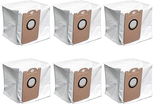 6 bolsas de polvo para ihome autovac nova bolsas, para Proscenic M7 Pro M8 Pro, Honiture Q6 para Uoni V980 Plus aspirador piezas de repuesto