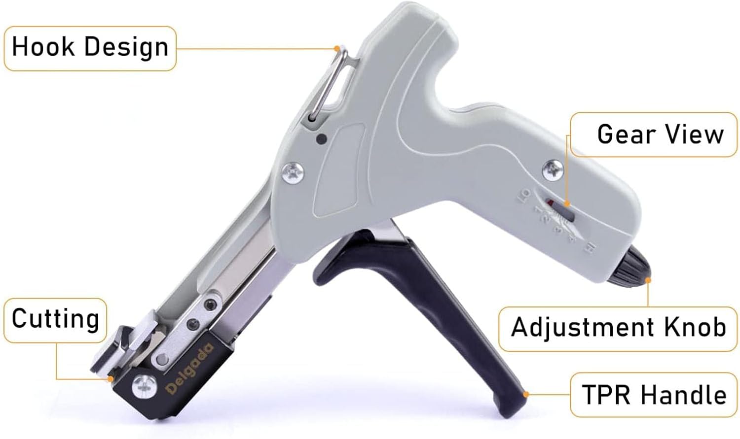 4ステップの張力調整金属固定ツール効果的な固定とトリミング500の錆びないケーブルタイカッター