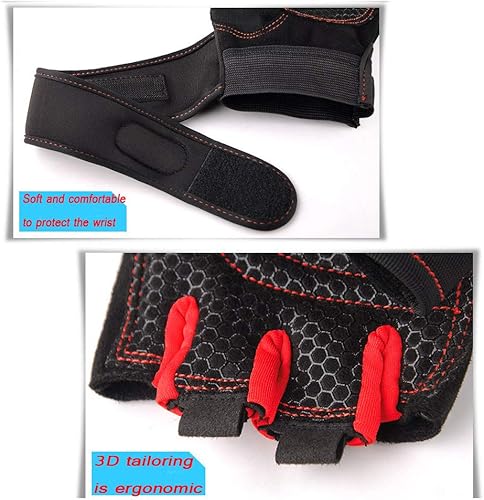 Miniatura 2 de Guantes de entrenamiento para levantamiento de pesas, entrenamiento de pesas, ciclismo, guantes de levantamiento de pesas de alta calidad, guantes
