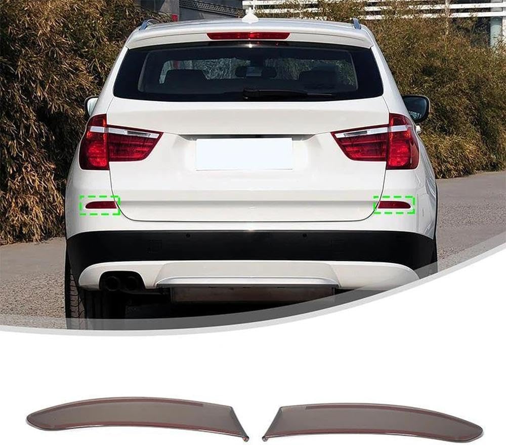 ABS Car Rear Bumper Rear Fog Light Lamp Decoration Cover Trim Sticker For BMW X3 F25 2011-2017 Car Accessories Bumper Parts