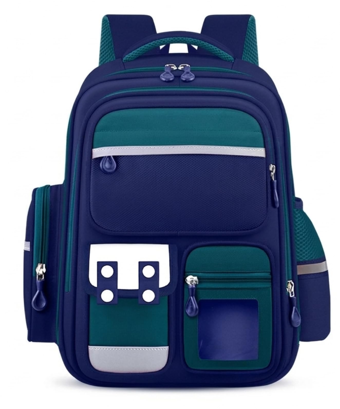 School Bag for Kids Ages 7-10 (Grades 3-6) – With Spine Support & Posture Care, 25L Lightweight | Water-Resistant| Bag, 6 Compartments & Reflective Safety Strips, for Boys & Girls-image-49