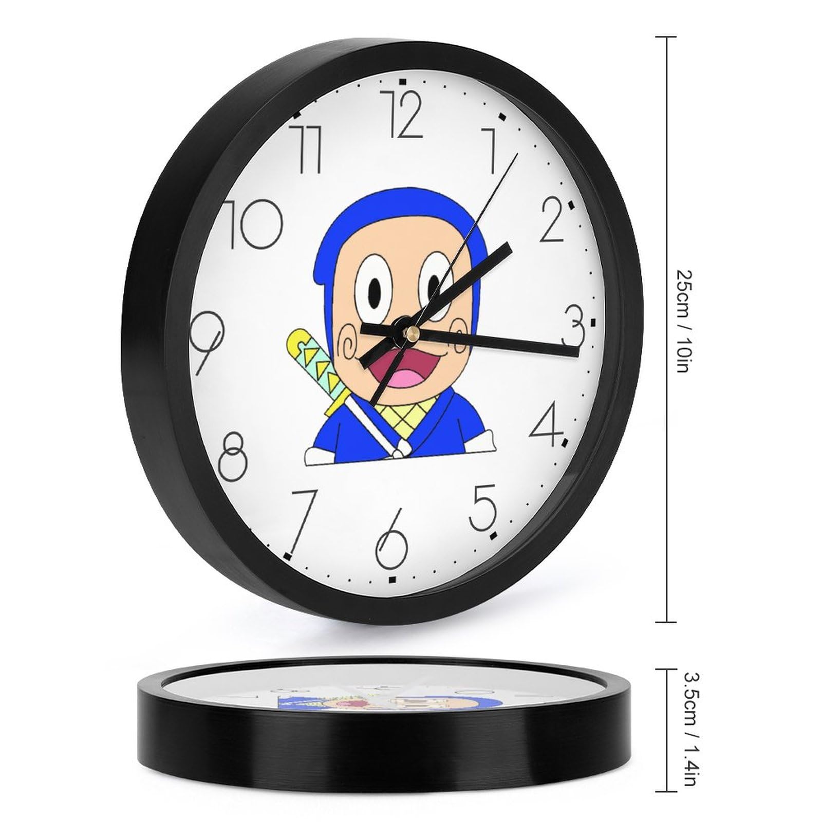 ジャンク品】忍者ハットリくん 掛け時計