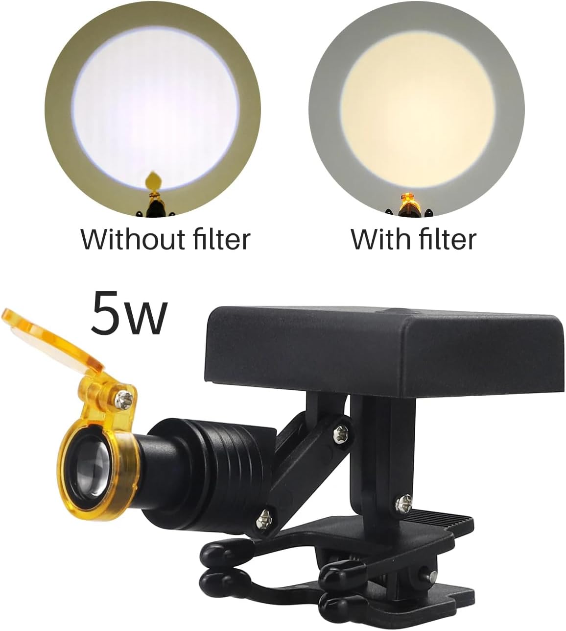 5W Dental Headlight Wireless Surgical Headlight LED Light for Dental Loupes Front Surgical Light Portable Dental LED Lamp