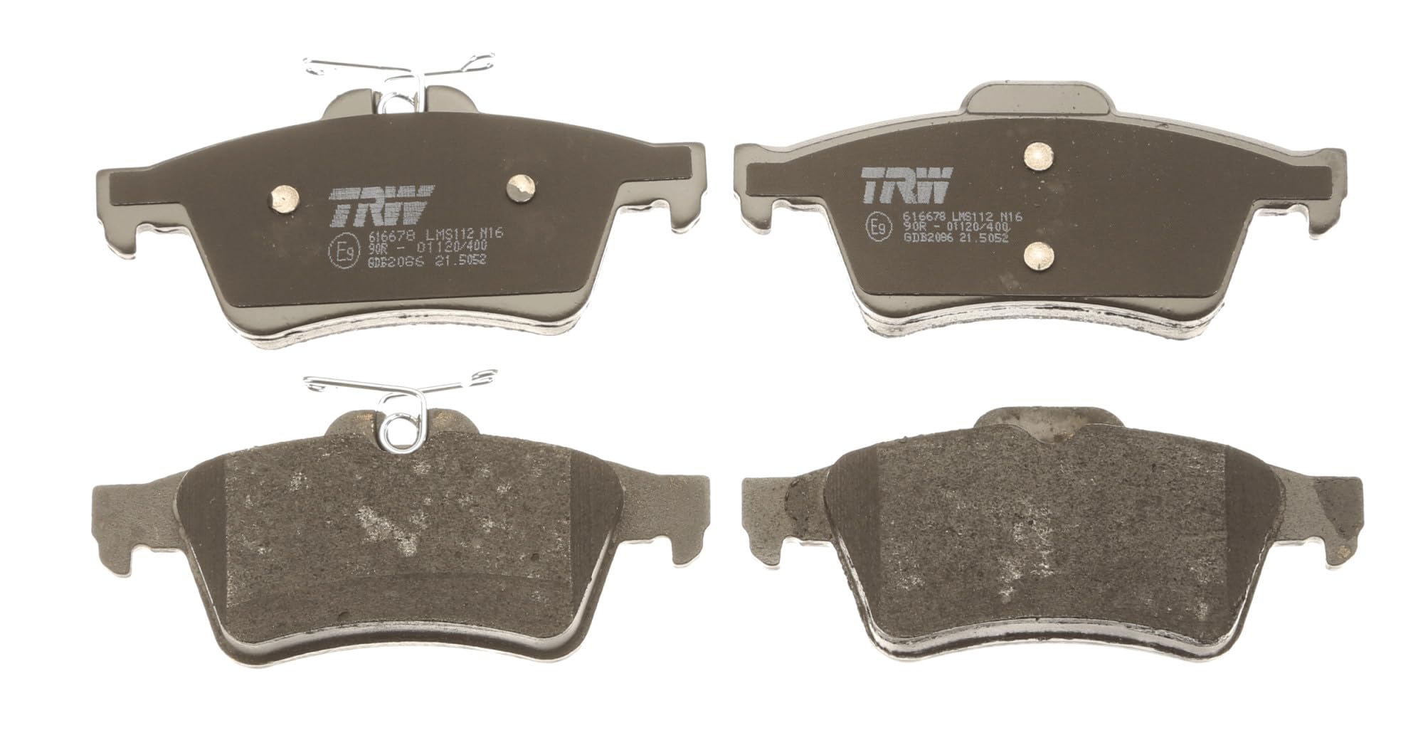 TRW GDB2086 Kit De Plaquettes De Frein Frein à Disque COTEC pour Renault Laguna III (BT0/1) 2007-2015 Essieu Arrière et autres véhicules