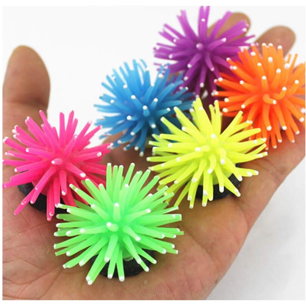 CNZ Aquarium Plastic Plant Decoration w Ceramic Base Medium 12.5-inch, 4-Pack