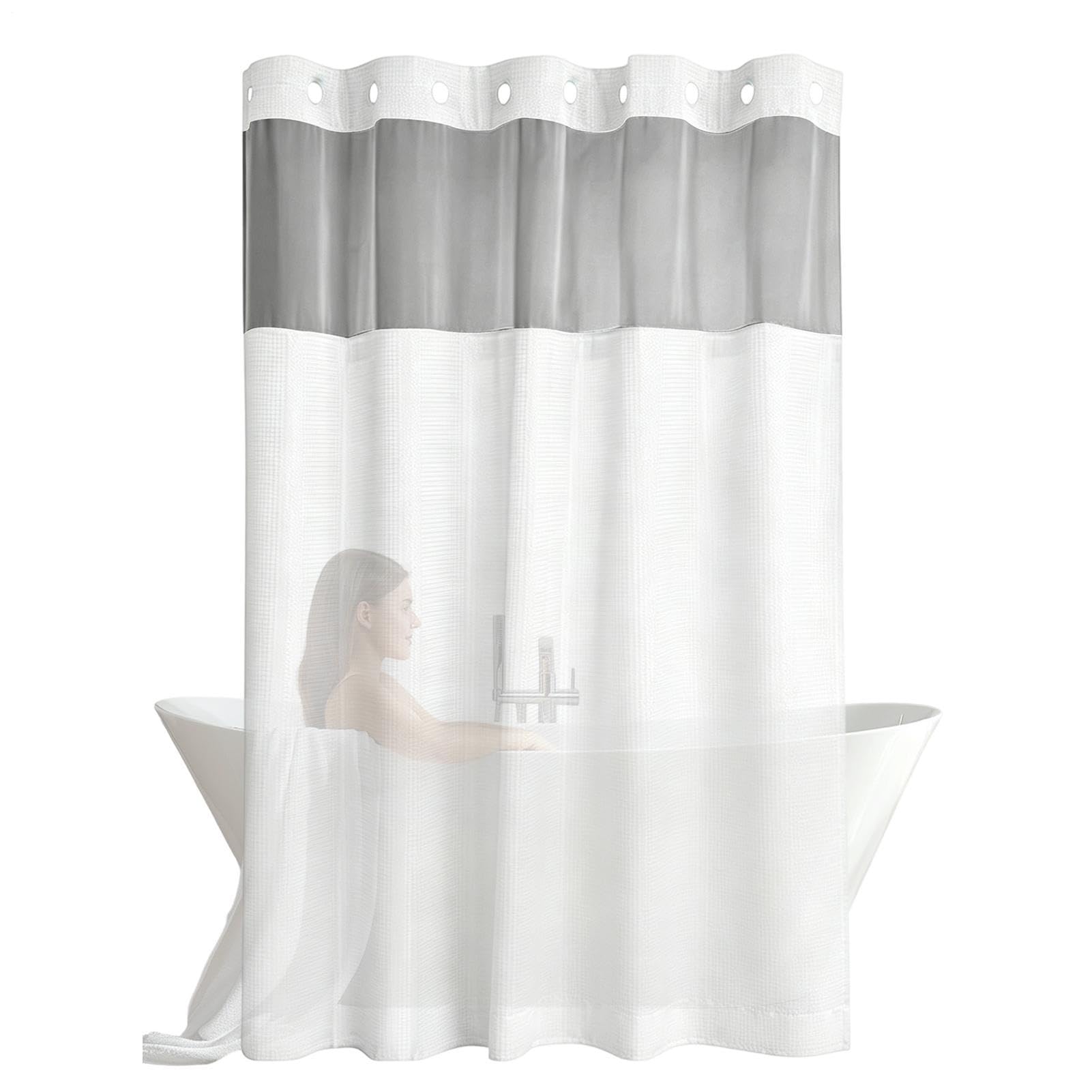 Rideaux De Douche Pour Salles De Bains Tenture À Tissage Gaufré Avec | Idéal Pour Les Hôtels pour hôtel, box, maison, appartement, dortoir, ferme et buanderie
