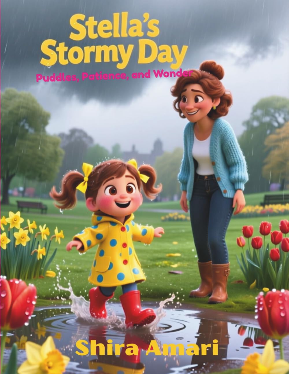 Stella’s Stormy Day: A Gentle Story About Finding Joy on Rainy Days, A Cozy Tale of Puddles, Patience, and Wonder, Large Print, Coloring Pages and Activities, 8.5 x 11 inches, 81 Pages