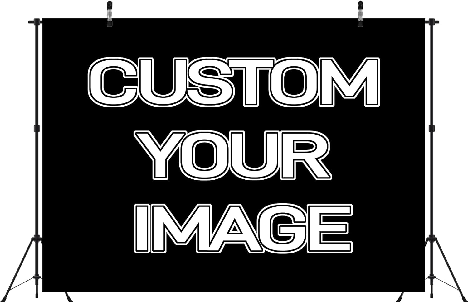 BELECO 15x10ft Fabric Custom Backdrop with Picture Logo Text Customize Your Design Personalized Background Customized Backdrop Banner Party Decorations Birthday Wedding Christmas Photoshoot Home Decor