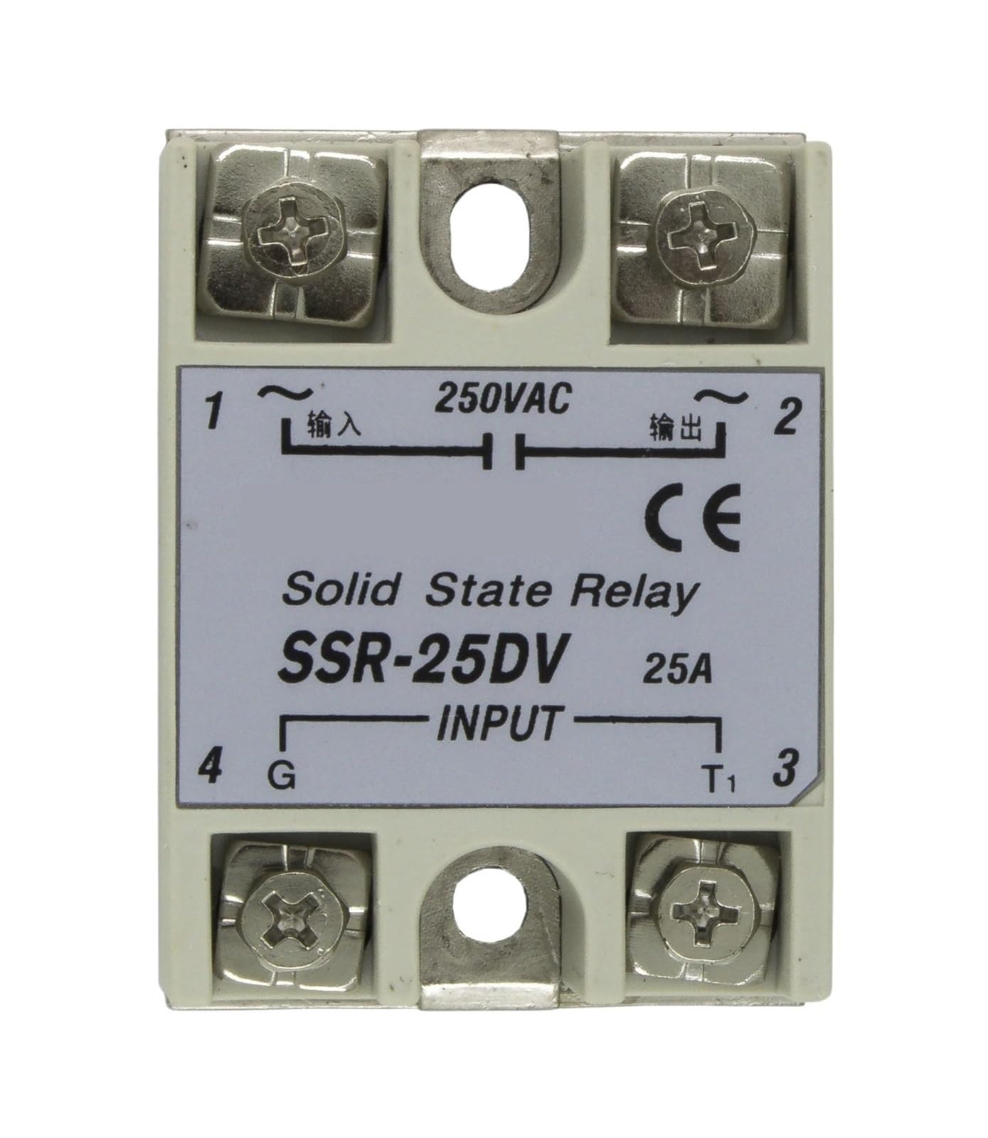Ltrajuynh One Color Ssr-25Dv 25A Solid State Voltage Regulator 25Dv Ssr Special For Scr