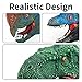 KIDAMI Dinosaur Hand Puppets, T-Rex Velociraptor Dilophosaurus Puppet, Soft Rubber Puppet Toy Set for Boys Kids and Adults Party Gift (3 Pack)
