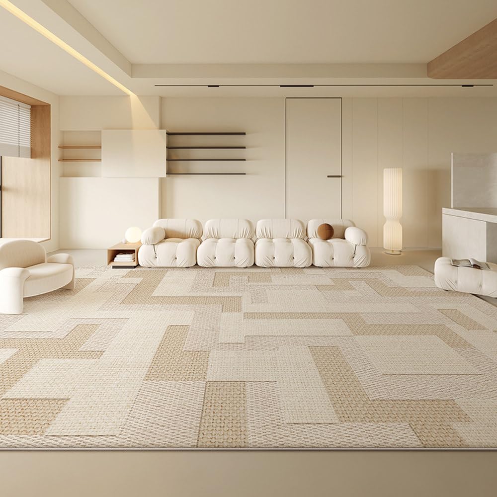 Tapis de sol épais 120x160 cm lavable et moderne pour sublimer votre salon