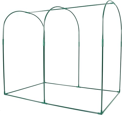 Miniatura 9 de Poray - Cubierta de red para plantas de túnel grande de 73 x 37 x 61 pulgadas, jaula de cultivo de 5 pies de alto, cubierta protectora de plagas