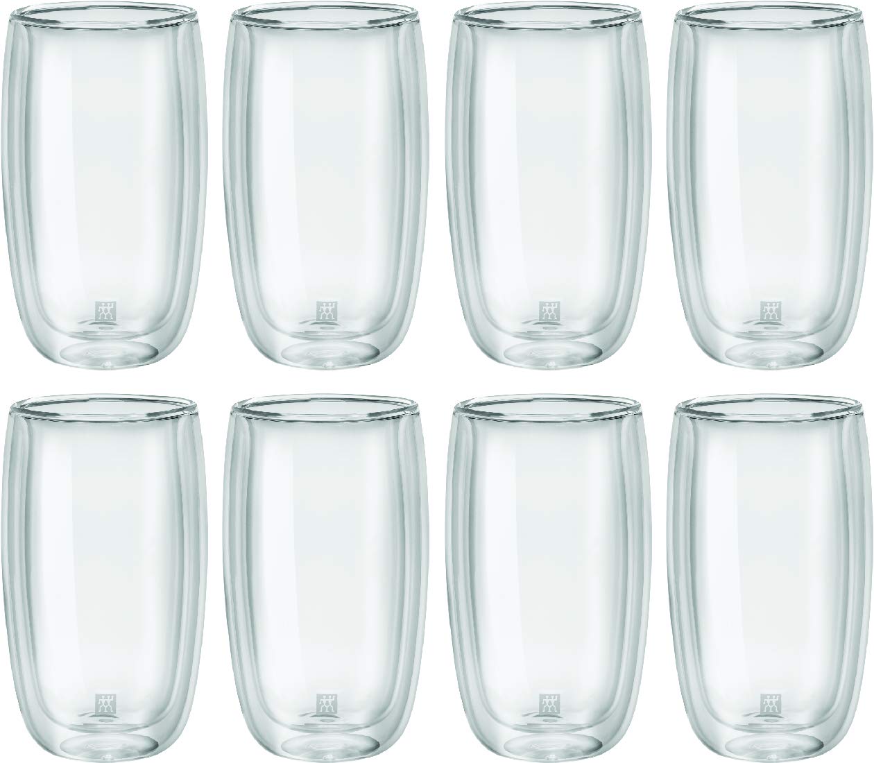 ZWILLING J.A. HENCKELS 39500-121 Sorrento Double Wall Glass Lattte/Juice Glass - 355 ml - 8 for The Price of 6