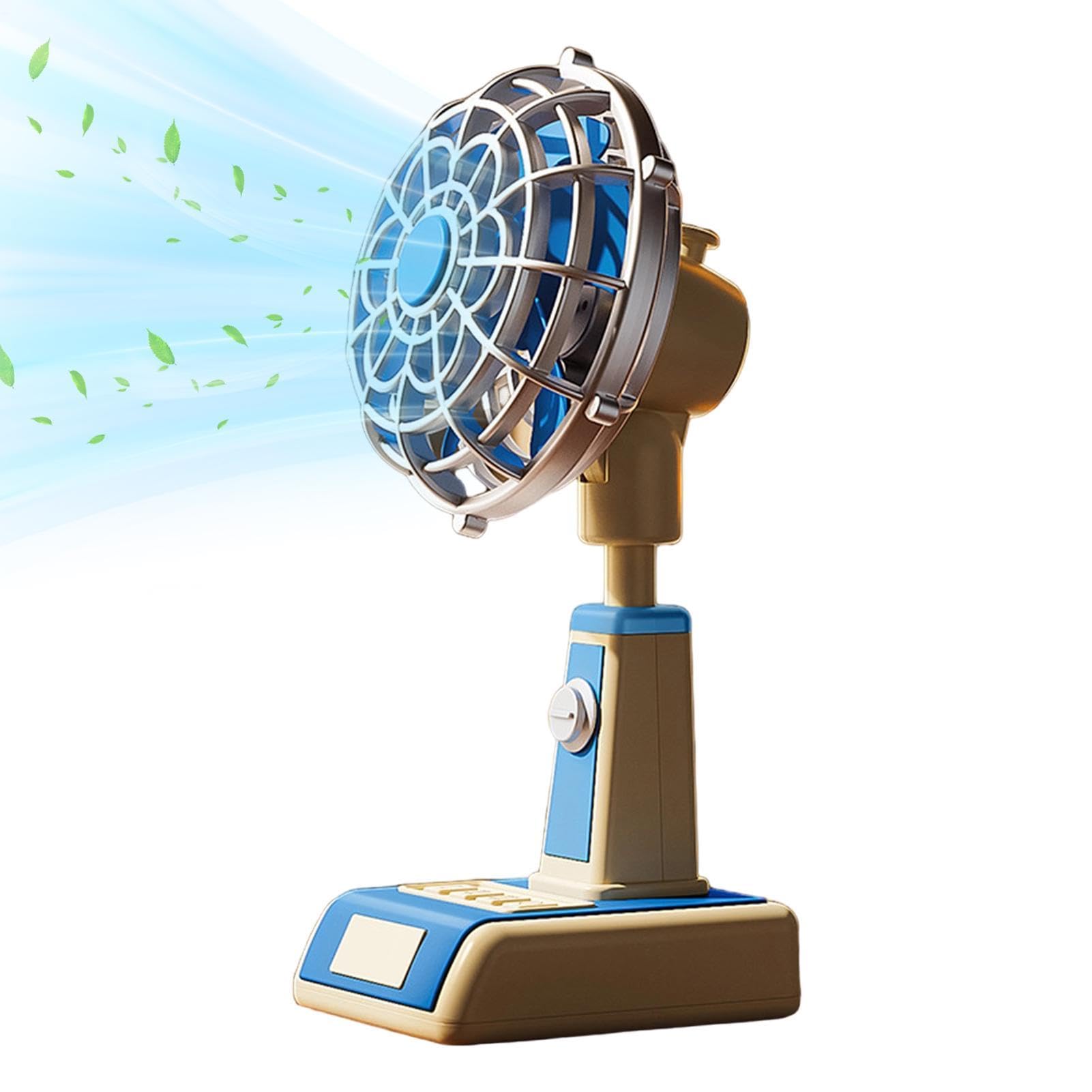 Ventilateur de bureau silencieux 1800mAh : fini la chaleur pendant votre sommeil ou maquillage