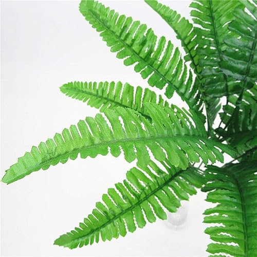 Miniatura 4 de Cattree - Arbustos artificiales, hierba de plástico, plantas artificiales para boda, interior, exterior, hogar, jardín, terraza, cocina, oficina,