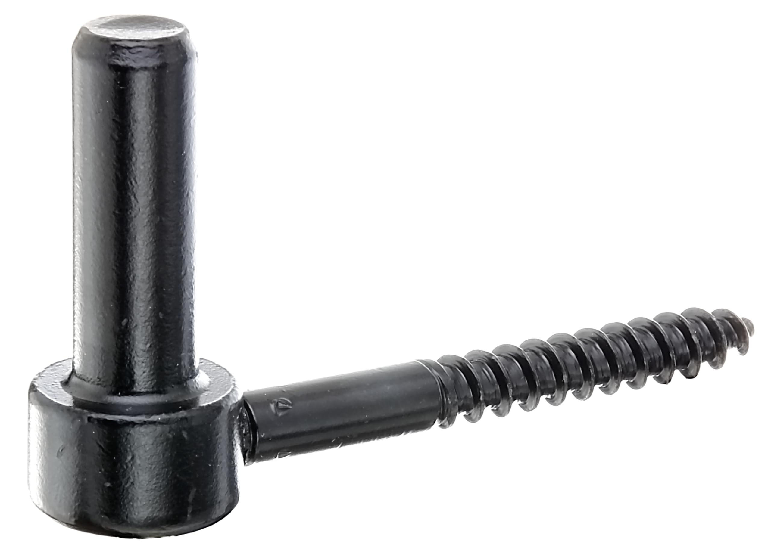 Alberts 863890 Gond à visser | crochet en J, avec filetage coupé | laque noire pour immersion | cote axe Ø16 mm | longueur 110 mm | kit de 10