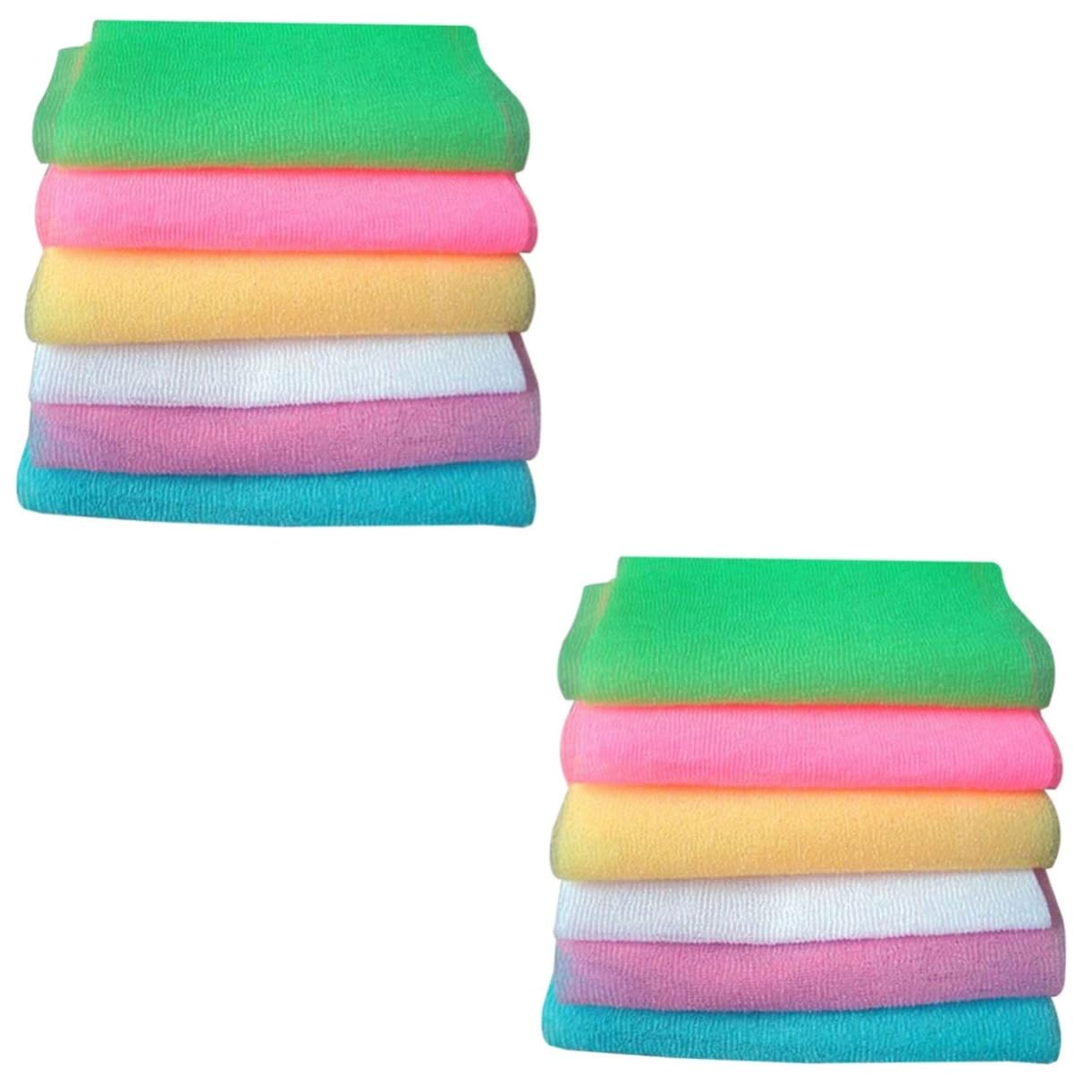 Toalla de ducha exfoliante Healeved reutilizable en pack de 12 piezas 8