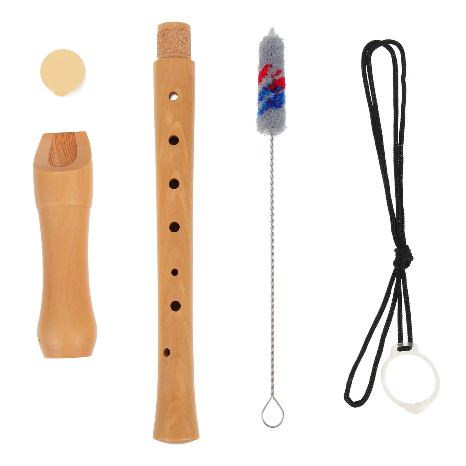 Holzblockflöte 1 Satz 8-Loch-Sopranflöte aus Holz mit hoher Tonhöhe for Anfänger, glatt und einfach