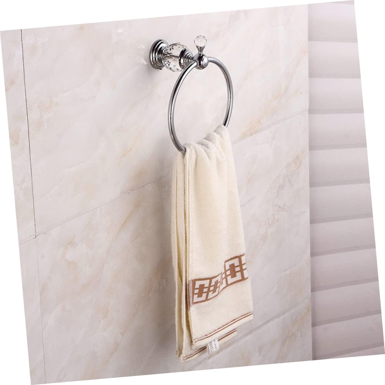 DOITOOL Stainless Steel Towel Rings Pendant Rings Ring Copper Mounted Towel Bathroom Refined Wall Holder Towel Holder