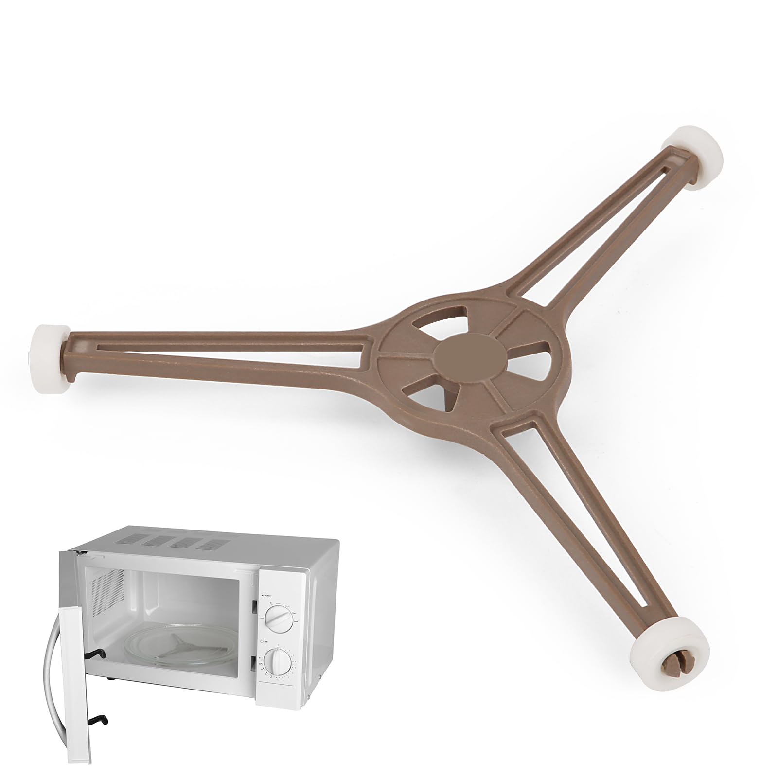Support Plateau Tournant Micro-Ondes Universel - Anneau Rouleau Triangle Pour Plaque Verre 24,5cm