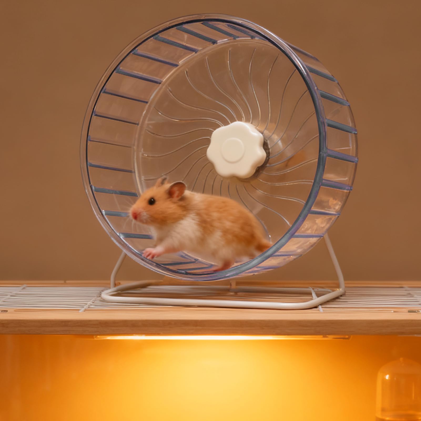 Ruota da corsa per criceti - Spinner silenzioso a doppio cuscinetto da 14 x 14 cm | Design con di lunga durata, ruota per esercizi per criceti e gerbi, per A
