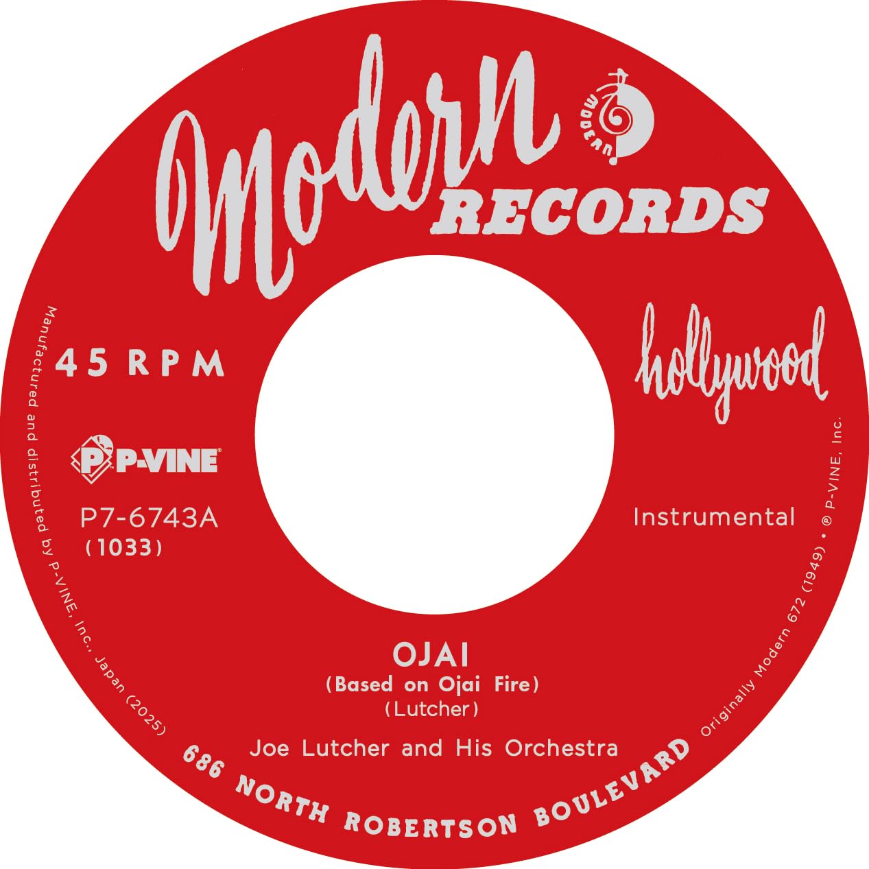 LUTCHER, Joe & HIS ORCHESTRA - Ojai - Vinyl (limited 7"")