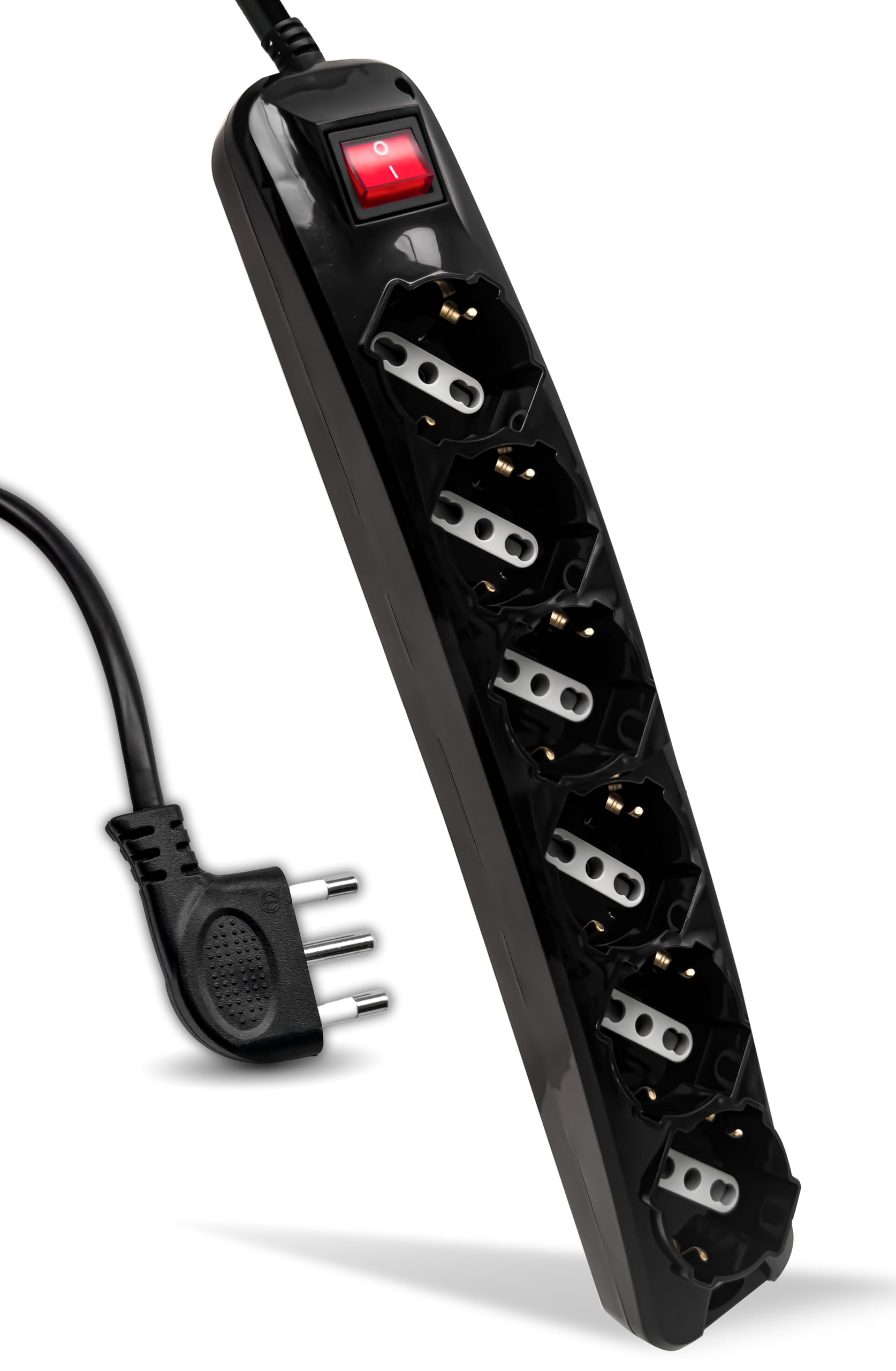 MULTIPRESA CIABATTA ELETTRICA 6 POSTI INTERRUTTORE SPINA 16 A 2 PRESE SCHUKO CAVO 1,5 M MULTIPRESE UNIVERSALE SCRIVANIA - Foto 14