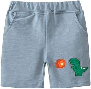 SRTUMEY Toddler Boys and Girls Cartoon Printed Sports Shorts Kids Beach Shorts for 1 to 7 Years Baby Winter Pants