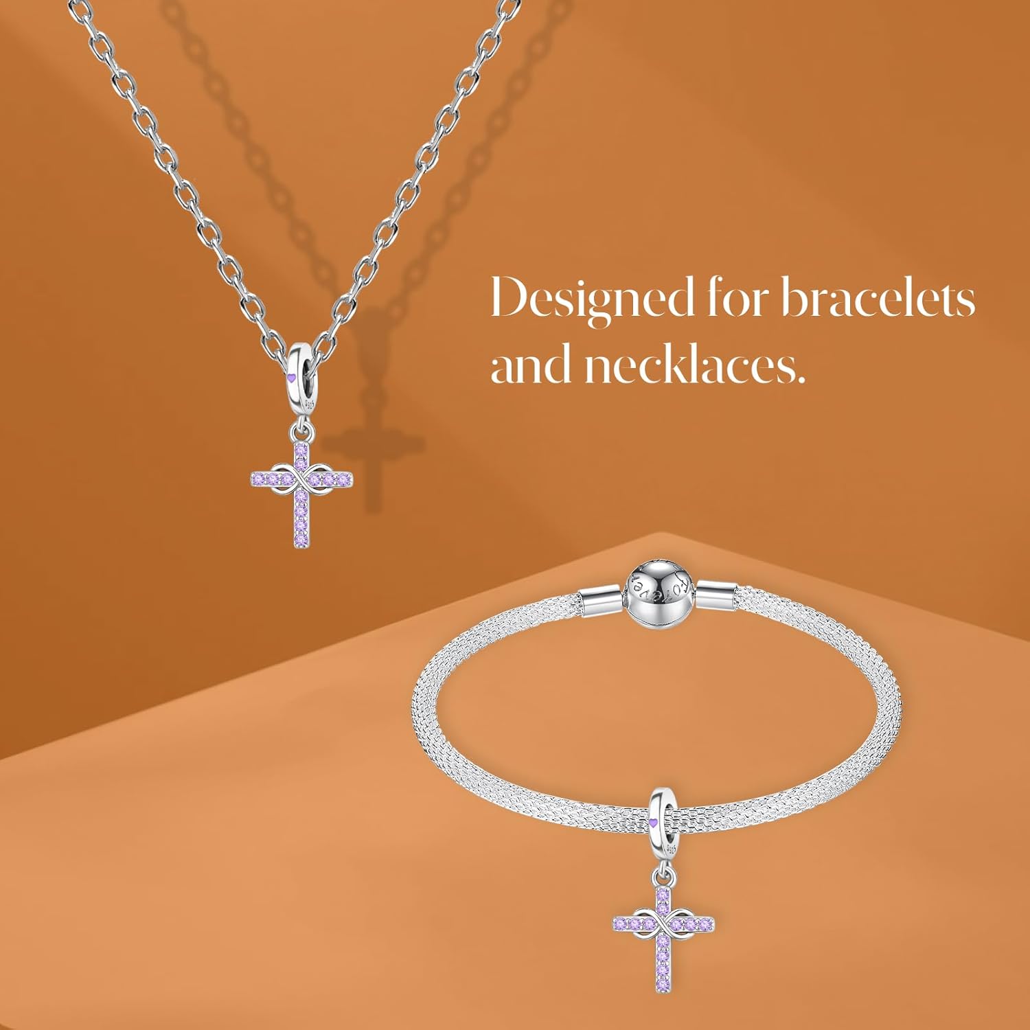 Amieween S925 Charms for Pandora Bracelets and Necklaces, Gift for Love, Couple, Family, Friend, on Birthday, Anivesary, Christmas, Valentine's Day, Mothers Day - Image 2