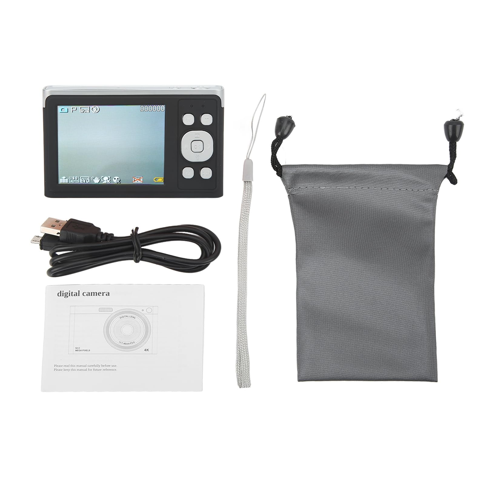 Caméra Numérique 4K Pour La Photographie Et La Vidéo, 50MP